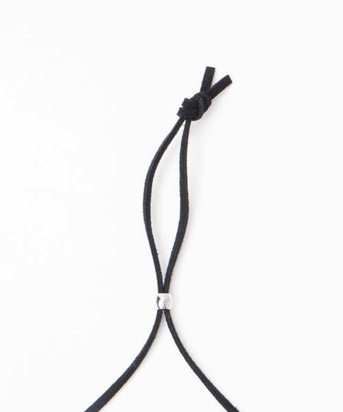 WEGO（ウィゴー）の「WEGO/2リングレザーネックレス（ネックレス・メンズ・ブラック・FREE）」の6枚目の写真