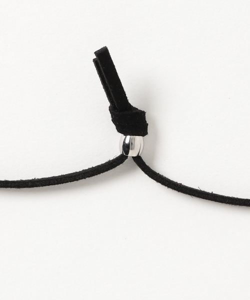 WEGO（ウィゴー）の「WEGO/2リングレザーネックレス（ネックレス・メンズ・ブラック・FREE）」の5枚目の写真