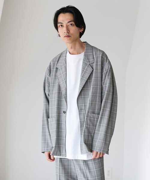 BEAMS（ビームス）の「BEAMS / サッカー チェック 1ボタン ジャケット 