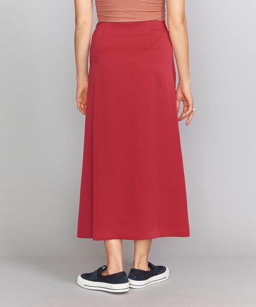 BEAUTY&YOUTH UNITED ARROWS（ビューティーアンドユースユナイテッドアローズ）の「BY サテンセミフレアスカートо（スカート・レディース・レッド/モカ・MEDIUM/SMALL/LARGE）」の4枚目の写真