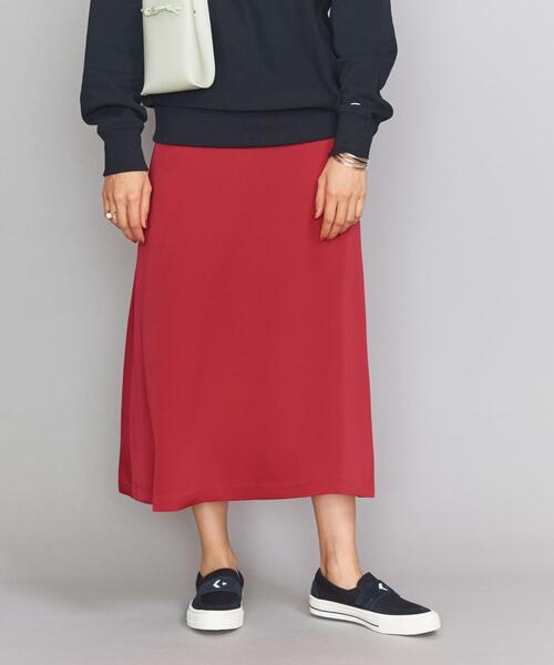 BEAUTY&YOUTH UNITED ARROWS（ビューティーアンドユースユナイテッドアローズ）の「BY サテンセミフレアスカートо（スカート・レディース・レッド/モカ・MEDIUM/SMALL/LARGE）」の6枚目の写真