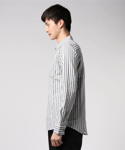 ONE DAY KMC (ワンデイケーエムシー)の「綿麻ストレッチパナマシャツ(シャツ/ブラウス・メンズ・ブルー系その他/オレンジ系その他/ピンク/グレー/ダークブラウン/ブラウン系その他/ベージュ系その他/ネイビー/ベージュ/イエロー/オレンジ/グレー系その他/ブラック/オリーブ/ホワイト・X-LARGE/MEDIUM/SMALL/LARGE)」の17枚目の写真