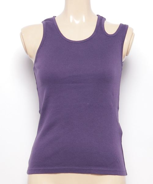 v::room(ヴィルーム)の「V::room(ヴィ ルーム) S/S Wide Tunic w/ Reg Neck701065(タンクトップ・レディース・ブラック/トップグレー/パープル/グレー/ローズ・1/2)」の1枚目の写真