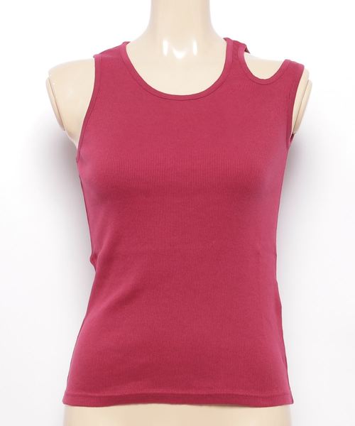 v::room(ヴィルーム)の「V::room(ヴィ ルーム) S/S Wide Tunic w/ Reg Neck701065(タンクトップ・レディース・ブラック/トップグレー/パープル/グレー/ローズ・1/2)」の5枚目の写真