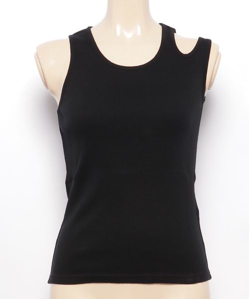 v::room(ヴィルーム)の「V::room(ヴィ ルーム) S/S Wide Tunic w/ Reg Neck701065(タンクトップ・レディース・ブラック/トップグレー/パープル/グレー/ローズ・1/2)」の2枚目の写真