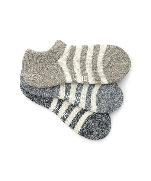 ANVIL(アンヴィル)の「【ANVIL】3パック インソックス/インビジブルソックス/ANS020 3P浅履きソックス MURS(ソックス/靴下・メンズ・ホワイト/ブラック/マルチ/グレー系その他/ブルー系その他/その他1/その他/その他2/その他3/その他7/ホワイト系1/ブラック系1/その他8・FREE)」の10枚目の写真