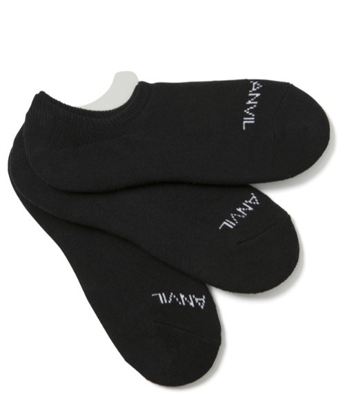 ANVIL(アンヴィル)の「【ANVIL】3パック インソックス/インビジブルソックス/ANS020 3P浅履きソックス MURS(ソックス/靴下・メンズ・ホワイト/ブラック/マルチ/グレー系その他/ブルー系その他/その他1/その他/その他2/その他3/その他7/ホワイト系1/ブラック系1/その他8・FREE)」の1枚目の写真