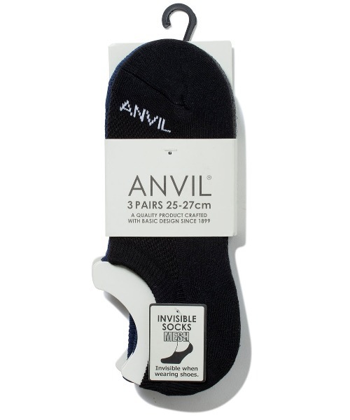ANVIL(アンヴィル)の「【ANVIL】3パック インソックス/インビジブルソックス/ANS020 3P浅履きソックス MURS(ソックス/靴下・メンズ・ホワイト/ブラック/マルチ/グレー系その他/ブルー系その他/その他1/その他/その他2/その他3/その他7/ホワイト系1/ブラック系1/その他8・FREE)」の15枚目の写真