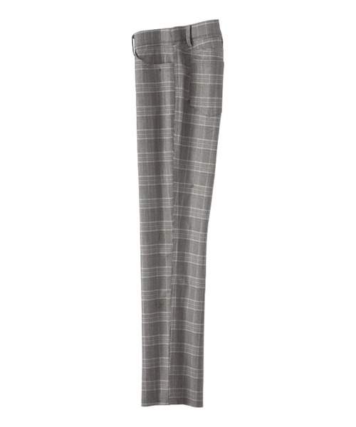 BELLUNA PLUS(ベルーナ)の「ストレッチ美脚切替アンクルパンツ股下55cm(その他パンツ・レディース・ブラック/ベージュ/オフホワイト/グレー系その他/ストライプ/チェック/グレー/その他/グレー系その他2/その他2・SMALL/MEDIUM/LARGE/X-LARGE)」の3枚目の写真