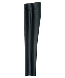 ストレッチ美脚切替アンクルパンツ股下55cm