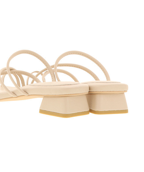 RANDA（ランダ）の「スクエアストリングサンダル（サンダル・レディース・アイボリー/ブラック/ブラウン・S/M/L/LL）」の6枚目の写真