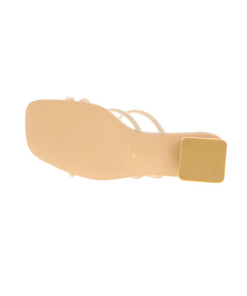 RANDA（ランダ）の「スクエアストリングサンダル（サンダル・レディース・アイボリー/ブラック/ブラウン・S/M/L/LL）」の8枚目の写真