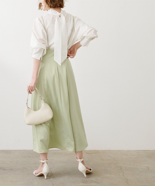 UR'S（ユアーズ）の「ﾌﾚｱｻﾛﾍﾟｯﾄｽｶｰﾄ（スカート・レディース・グレイッシュベージュ/ブラック/ピンク/ネイビー/ライトベージュ/ライトグリーン/オレンジ系その他/グリーン系その他/ライトイエロー・S/M/L）」の19枚目の写真