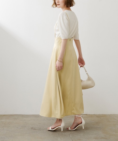 UR'S（ユアーズ）の「ﾌﾚｱｻﾛﾍﾟｯﾄｽｶｰﾄ（スカート・レディース・グレイッシュベージュ/ブラック/ピンク/ネイビー/ライトベージュ/ライトグリーン/オレンジ系その他/グリーン系その他/ライトイエロー・S/M/L）」の17枚目の写真