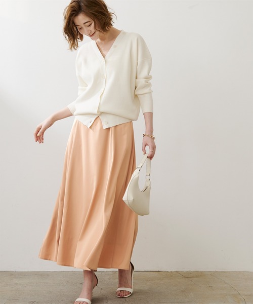 UR'S（ユアーズ）の「ﾌﾚｱｻﾛﾍﾟｯﾄｽｶｰﾄ（スカート・レディース・グレイッシュベージュ/ブラック/ピンク/ネイビー/ライトベージュ/ライトグリーン/オレンジ系その他/グリーン系その他/ライトイエロー・S/M/L）」の13枚目の写真