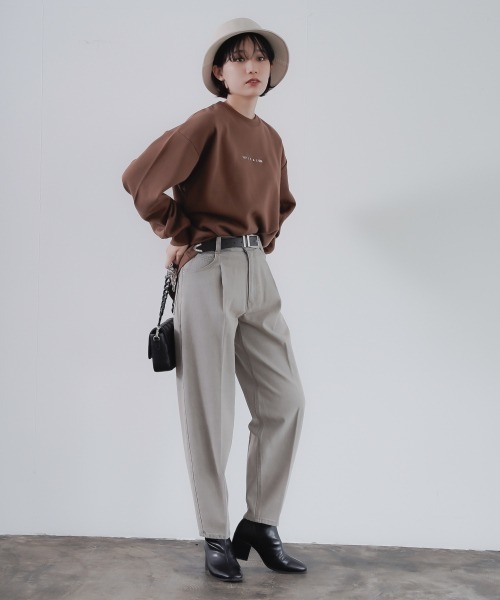 PAGEBOY（ページボーイ）の「フロントロゴウラケプルオーバー(トレーナー/スウェット)（スウェット・レディース・ブラック/ブラウン/オフホワイト・FREE）」の9枚目の写真