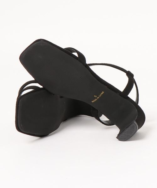 KOBE LETTUCE（コウベレタス）の「スリムヒールストラップサンダル（サンダル・レディース・ブラウン/ブラック/ホワイト/パイソン/ピンク系その他・M/LL/S/L）」の7枚目の写真