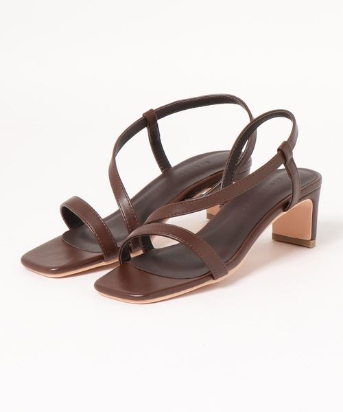 KOBE LETTUCE（コウベレタス）の「スリムヒールストラップサンダル（サンダル・レディース・ブラウン/ブラック/ホワイト/パイソン/ピンク系その他・M/LL/S/L）」の10枚目の写真