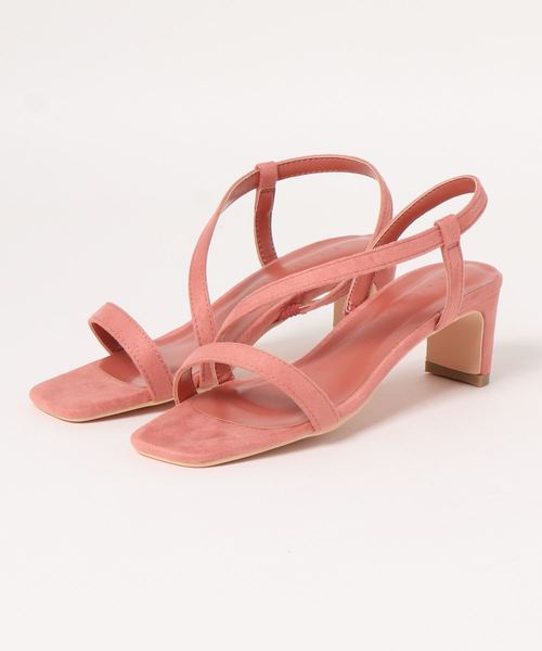 KOBE LETTUCE（コウベレタス）の「スリムヒールストラップサンダル（サンダル・レディース・ブラウン/ブラック/ホワイト/パイソン/ピンク系その他・M/LL/S/L）」の11枚目の写真