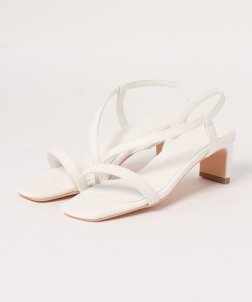 KOBE LETTUCE（コウベレタス）の「スリムヒールストラップサンダル（サンダル・レディース・ブラウン/ブラック/ホワイト/パイソン/ピンク系その他・M/LL/S/L）」の9枚目の写真