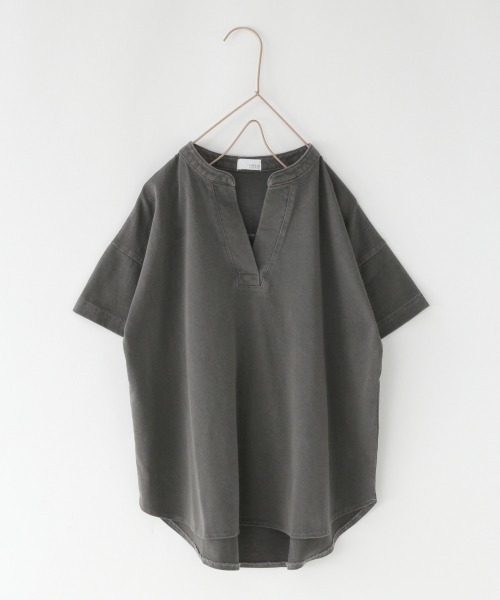 LOWRYS FARM（ローリーズファーム）の「ピグメントカフタンプルオーバー　892711（Tシャツ/カットソー・キッズ・チャコールグレー/パープル/ブルー/アイボリー・MEDIUM/LARGE/X-LARGE）」の2枚目の写真