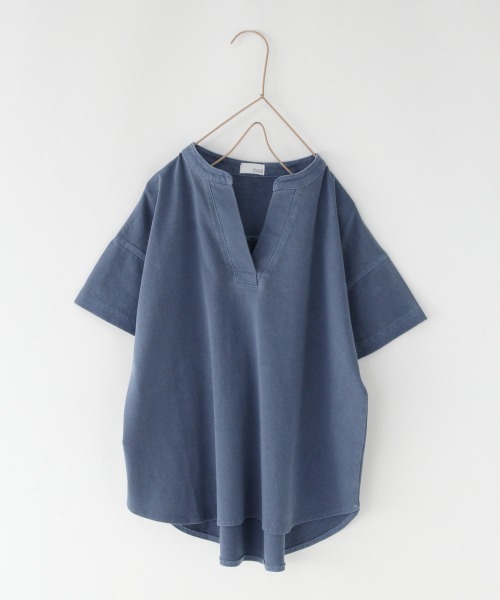 LOWRYS FARM（ローリーズファーム）の「ピグメントカフタンプルオーバー　892711（Tシャツ/カットソー・キッズ・チャコールグレー/パープル/ブルー/アイボリー・MEDIUM/LARGE/X-LARGE）」の3枚目の写真