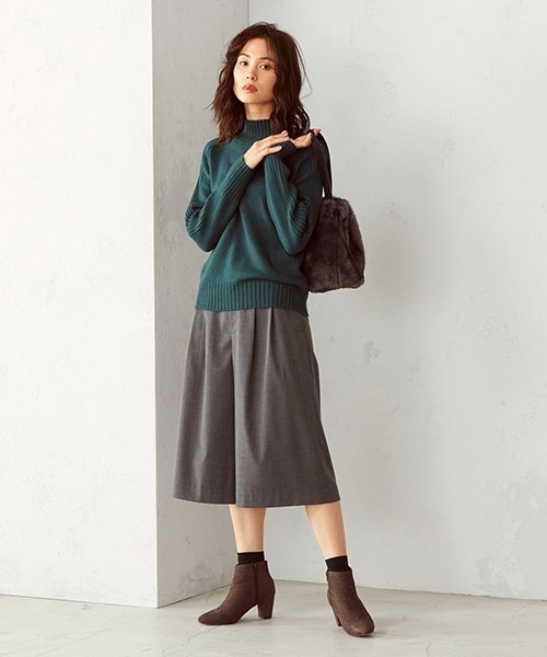 COMME CA ISM（コムサイズム）の「ハイネックカラーニット（ニット/セーター・レディース・ベージュ/ブラウン/レッド/オレンジ/ブルー/グリーン/マスタード/キャメル・MEDIUM/LARGE）」の11枚目の写真