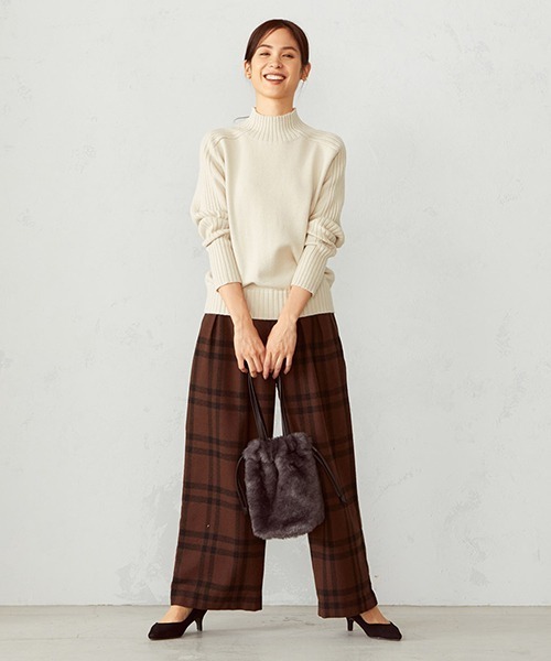 COMME CA ISM（コムサイズム）の「ハイネックカラーニット（ニット/セーター・レディース・ベージュ/ブラウン/レッド/オレンジ/ブルー/グリーン/マスタード/キャメル・MEDIUM/LARGE）」の13枚目の写真