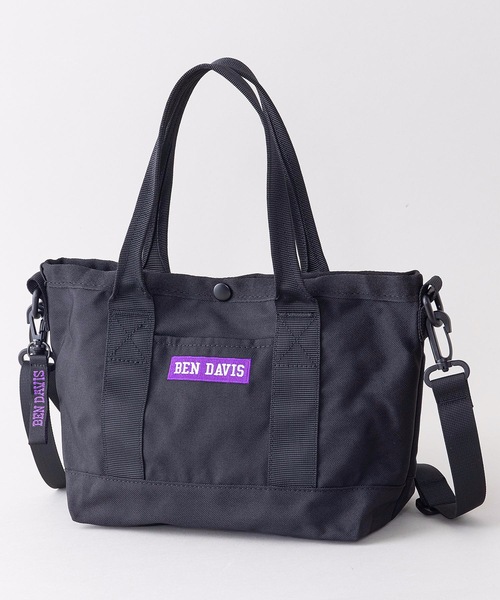 BEN DAVIS（ベンデイビス）の「【BEN DAVIS/ベンデイビス】２ＷＡＹトラベルショルダートートバッグＭ　ＢＤＷ－８０６８　　ポリエステルキャンバス素材使用（ショルダーバッグ・メンズ・パープル/ブラック/レッド・FREE）」の2枚目の写真