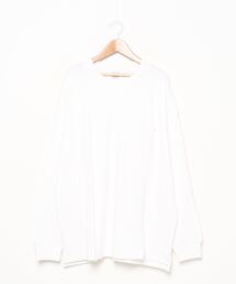 BENDER TOKYO | 【BENDER TOKYO】ヘビーウェイト ポケット付き ビッグシルエット ロンT/ロングTシャツ 袖リブ(Tシャツ/カットソー)