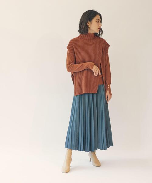 EMMEL REFINES（エメルリファインズ）の「＜EMMEL REFINES（エメル リファインズ）＞EM マルチWAY ニットセット / マルチウェイ（ニット/セーター・レディース・ブラウン/ナチュラル/ブラック/ライム・FREE）」の20枚目の写真