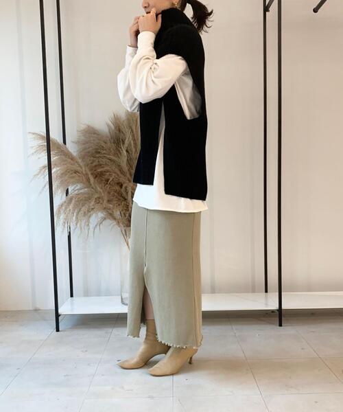 EMMEL REFINES（エメルリファインズ）の「＜EMMEL REFINES（エメル リファインズ）＞EM マルチWAY ニットセット / マルチウェイ（ニット/セーター・レディース・ブラウン/ナチュラル/ブラック/ライム・FREE）」の16枚目の写真