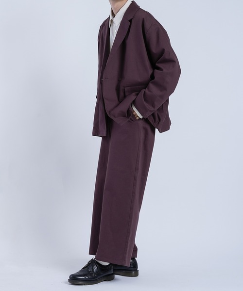 kutir（クティール）の「ヘリンボーンダブルジャケット（テーラードジャケット・メンズ・ブラック/ダークブルー/ダークパープル・MEDIUM/LARGE）」の22枚目の写真