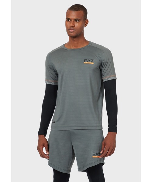 超特価新品sale開催のアルマーニ Ea7 Ea7 エンポリオアルマーニイーエーセブン のファッション セール Armani Ea7 Emporio エンポリオ Armani トップス Ea7ロゴ デザイン長袖カットソー Tシャツ カットソー Tシャツ カットソー