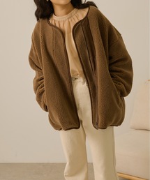 Ambre Neige | パイピングボアブルゾン／パイピングボアコート／パイピングボアジャケット【WEB/EC限定商品】(ブルゾン)