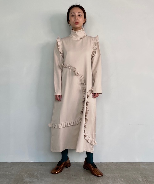 SANSeLF（サンセルフ）の「【SANSeLF】pleats stand collar