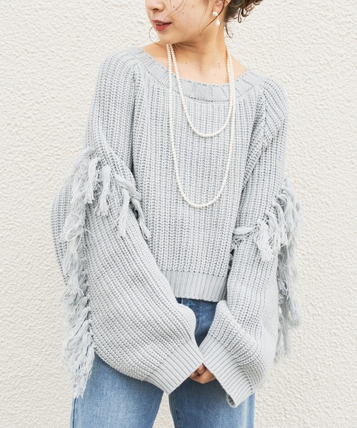 Chico（チコ）の「短丈フリンジカーディガン（カーディガン/ボレロ・レディース・アイボリー/ブラック/ミント/オレンジ・FREE）」の21枚目の写真