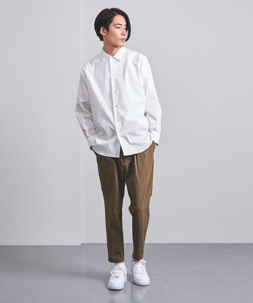 EN ROUTE（アンルート）の「＜EN ROUTE（アンルート）＞ コットンポリエステル タイプライター ラグラン シャツ（シャツ/ブラウス・メンズ・ホワイト/ブラック/グレー・1/2/3）」の10枚目の写真