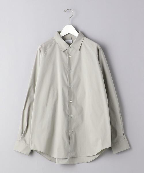 EN ROUTE（アンルート）の「＜EN ROUTE（アンルート）＞ コットンポリエステル タイプライター ラグラン シャツ（シャツ/ブラウス・メンズ・ホワイト/ブラック/グレー・1/2/3）」の8枚目の写真