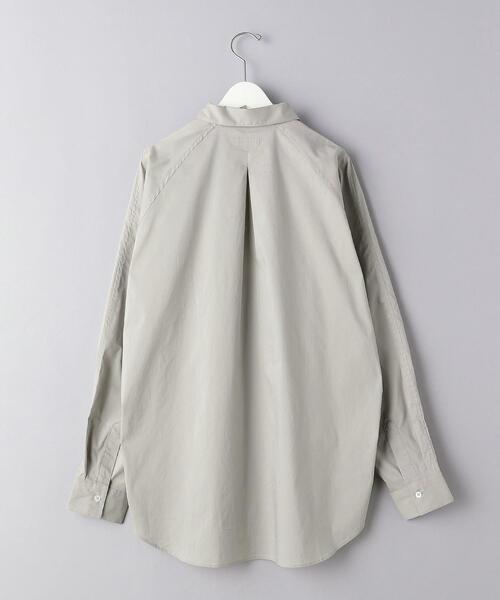 EN ROUTE（アンルート）の「＜EN ROUTE（アンルート）＞ コットンポリエステル タイプライター ラグラン シャツ（シャツ/ブラウス・メンズ・ホワイト/ブラック/グレー・1/2/3）」の4枚目の写真