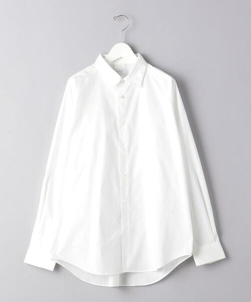 EN ROUTE（アンルート）の「＜EN ROUTE（アンルート）＞ コットンポリエステル タイプライター ラグラン シャツ（シャツ/ブラウス・メンズ・ホワイト/ブラック/グレー・1/2/3）」の13枚目の写真