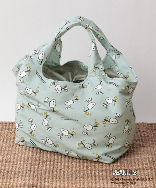 LEPSIM(レプシィム)の「【PEANUTS】カゴ用エコBAG 935251(エコバッグ/サブバッグ・レディース・ブラウン/イエロー/グリーン・ONE SIZE)」の5枚目の写真