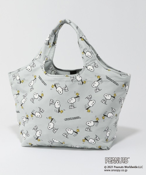 LEPSIM(レプシィム)の「【PEANUTS】カゴ用エコBAG 935251(エコバッグ/サブバッグ・レディース・ブラウン/イエロー/グリーン・ONE SIZE)」の6枚目の写真