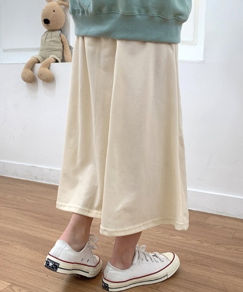 muahmuah(ムーアムーア)の「『muah muah/ムーアムーア』SIGNATURE WAPPEN FLARE SKIRT/シグネチャー ワッペン フレアスカート(スカート・レディース・ブラック/アイボリー/グレー/ベージュ・FREE)」の16枚目の写真