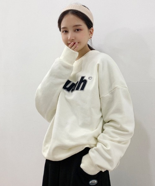muahmuah(ムーアムーア)の「『muah muah/ムーアムーア』SIGNATURE WAPPEN FLARE SKIRT/シグネチャー ワッペン フレアスカート(スカート・レディース・ブラック/アイボリー/グレー/ベージュ・FREE)」の22枚目の写真