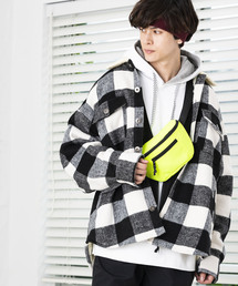 セール ブランド古着 Wego ウィゴー メンズ のジャケット アウター ホワイト 白色系 チェック柄 古着通販 Zozoused