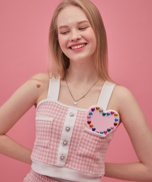 LUVISTRUE（ラヴイズトゥルー）の「『LUV IS TRUE/ラブ イズ トゥルー』GR CHECK BUSTIER/チェック柄 ビスチェ（ベスト）」