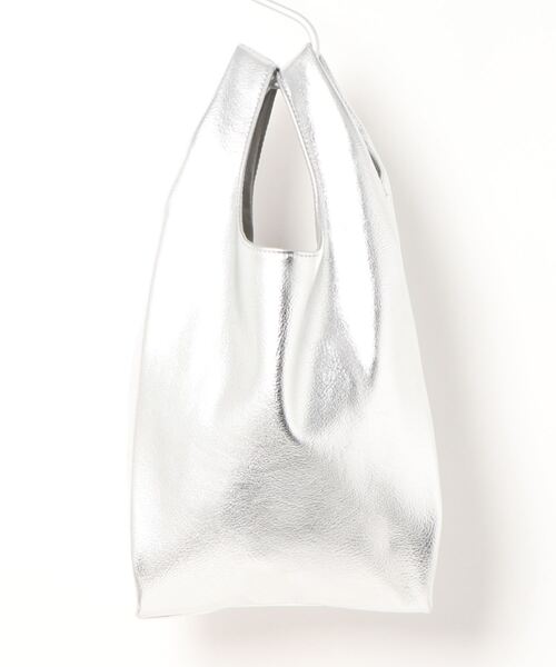 Lugnoncure（ルノンキュール）の「マルシェバッグ（エコバッグ/サブバッグ・レディース・ブラック/ホワイト/シルバー・ﾌﾘ-）」の3枚目の写真