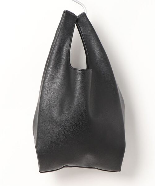 Lugnoncure（ルノンキュール）の「マルシェバッグ（エコバッグ/サブバッグ・レディース・ブラック/ホワイト/シルバー・ﾌﾘ-）」の5枚目の写真