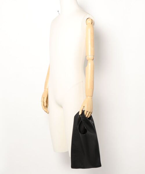 Lugnoncure（ルノンキュール）の「マルシェバッグ（エコバッグ/サブバッグ・レディース・ブラック/ホワイト/シルバー・ﾌﾘ-）」の7枚目の写真